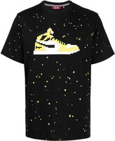 Thumbnail for your product : Mostly Heard Rarely Seen 8-Bit shoe-motif print T-shirt