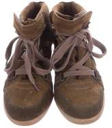 Thumbnail for your product : Isabel Marant Suede Wedge Sneakers