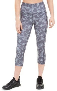 Ideology Camo-Print High-Waist Cropped Leggings, Created for Macy's