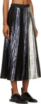 Thumbnail for your product : Proenza Schouler Purple & Silver Foil Pleated Long Skirt