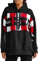 Thumbnail for your product : Stella McCartney Jacquard-knit Wool-paneled French Cotton-terry Hoodie