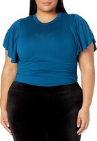 Thumbnail for your product : Forever 21 Women's Plus Size Butterfly-Sleeve Bodysuit