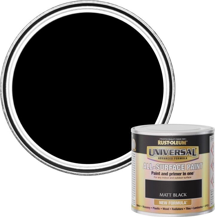 RustOleum Black Matt Universal AllSurface Paint Black ShopStyle Artwork