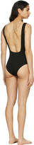 Thumbnail for your product : Haight Black Side Slit One-Piece Swimsuit