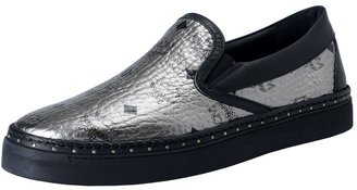 MCM Men's Visetos Leather Moccasins Slip On Shoes