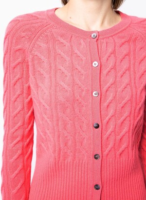 N.Peal Cable-Knit Cashmere Cardigan