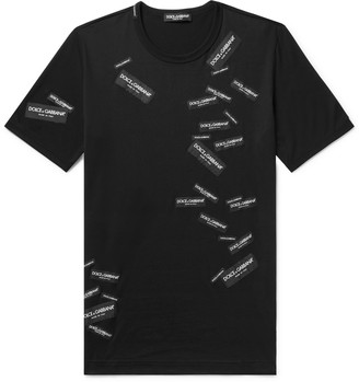 Dolce & Gabbana Logo-Appliqued Cotton-Jersey T-Shirt