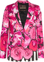 Thumbnail for your product : Roberto Cavalli Printed stretch-cotton crepe jacket