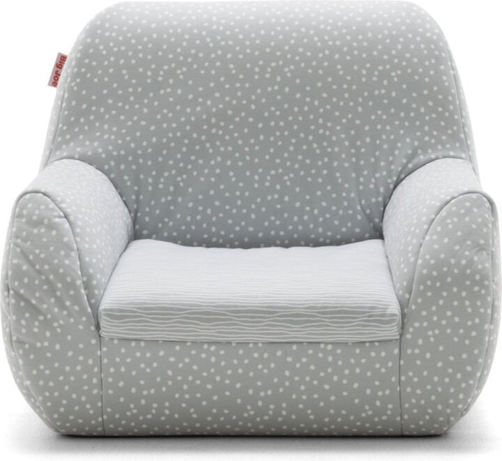 Big Joe Mid Mod Lightweight Molded Structured Chair, Frolic Wonderland Lenox, Durable Woven Polyester, 2 feet
