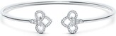 Thumbnail for your product : Tiffany & Co. Fleur de Lis wire bangle in 18k white gold with diamonds, small