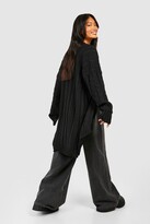 Thumbnail for your product : boohoo Oversized Slouchy Cable Knit Cardigan