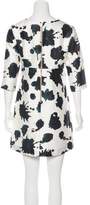 Thumbnail for your product : WHIT Silk-Blend Printed Mini Dress