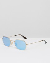 Thumbnail for your product : Ray-Ban Hexagonal Round Sunglasses 0rb3556n
