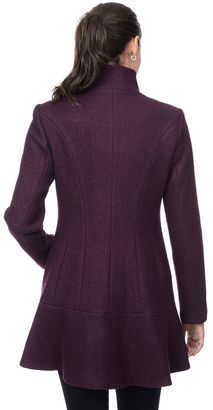 Fleet Street Women's Skirted Wool Blend Coat