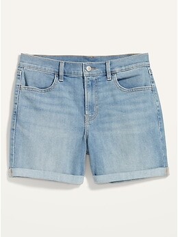 Old Navy Mid-Rise Wow Jean Shorts for Women -- 5-inch inseam