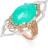 Thumbnail for your product : Sara Weinstock 18K Gold, Chrysoprase, Tsavorite And Diamond Ring