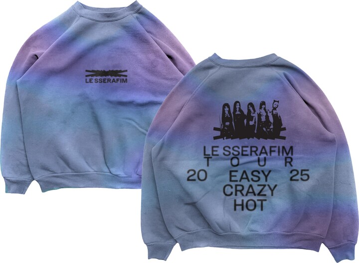 Le Sserafim Tie Dye Crewneck - ShopStyle Teen Girls' Sweatshirts