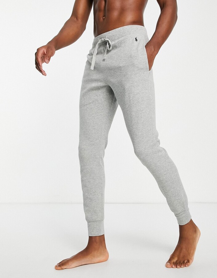 gray polo sweatpants