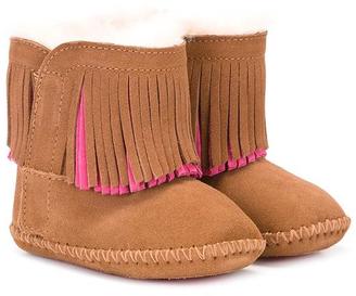 UGG Branyon Fringe boots - kids - Artificial Fur/Leather/Suede/rubber - 16