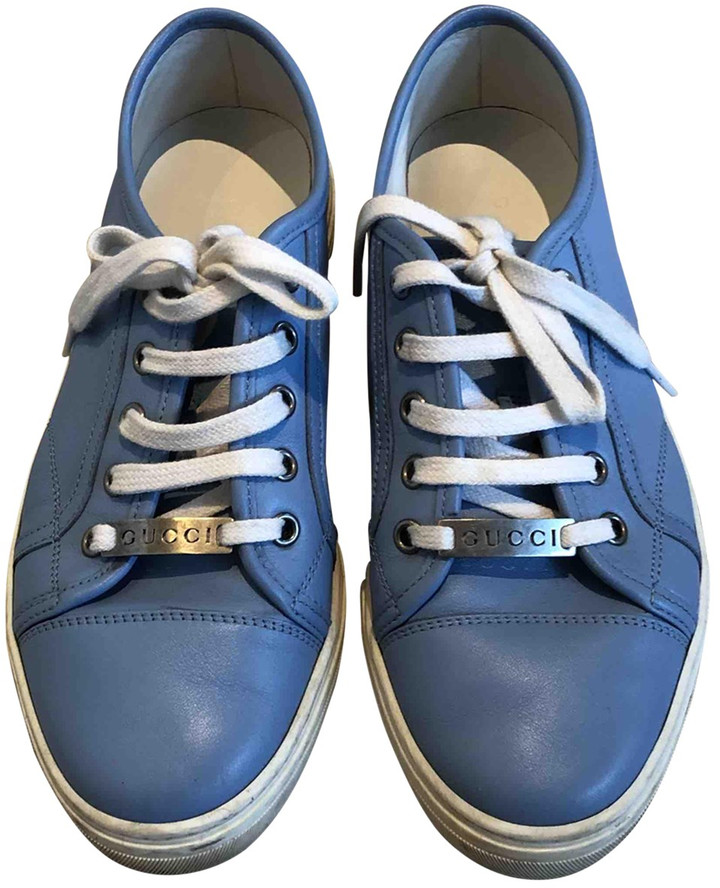 blue gucci trainers