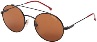 Carrera 2004/T/S Black & Brown Round Sunglasses
