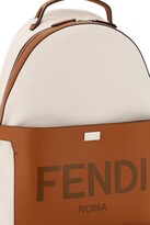 Thumbnail for your product : Fendi ESSENTIAL BACKPACK IN CANVAS AND LEATHER OS Beige,Brown Cotton,Leather