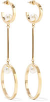 Chloé - Darcey Gold-tone Faux Pearl Earrings - one size