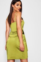 Thumbnail for your product : boohoo Wrap Belted Bodycon Dress