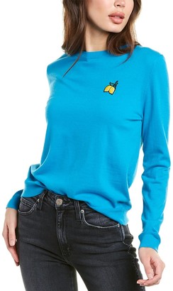 Chinti and Parker Lemon Badge Cashmere Sweater