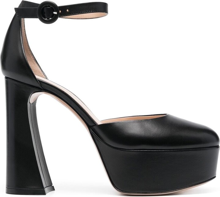 Gianvito Rossi Holly D'Orsay platform pumps - ShopStyle