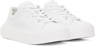 Pierre Hardy White Cubix Leather Sneakers