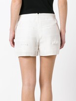 Thumbnail for your product : Versace Mid-Rise Frayed Trim Shorts