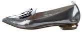 Thumbnail for your product : Nicholas Kirkwood Metallic Pointed-Toe Flats