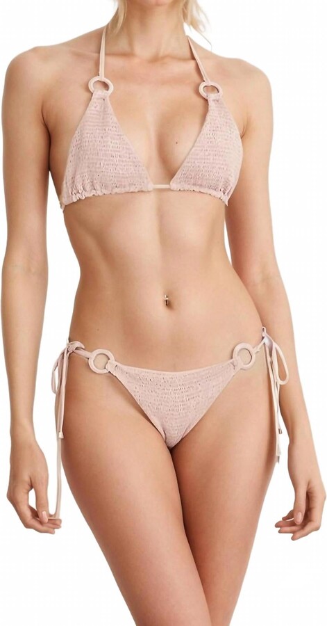 NHall Resortwear Diana Bikini Set In Rose