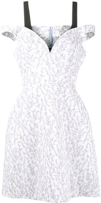Natasha Zinko floral print cold-shoulder dress