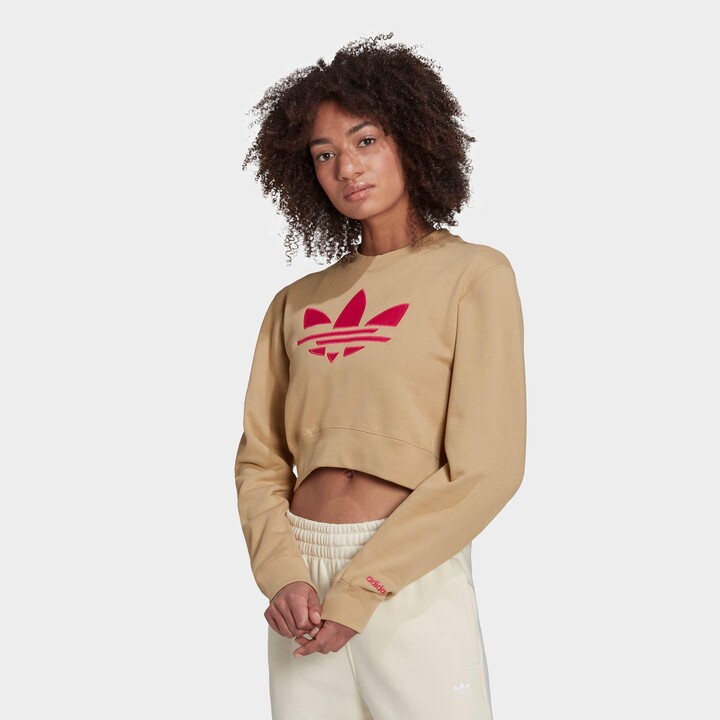 adidas Originals Women's Adicolor Shattered Trefoil Wheel Sweatshirt