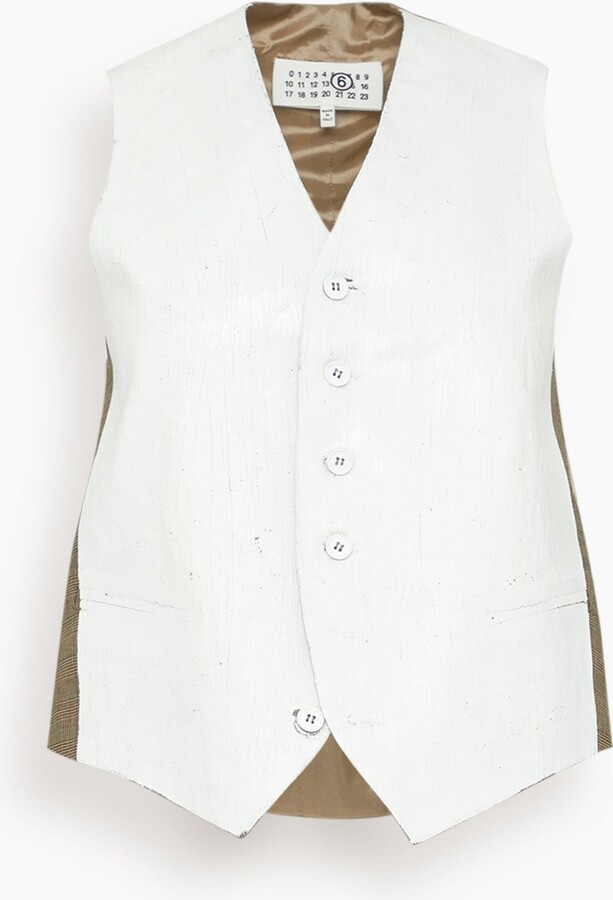 Gilet in Medium White