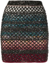 Thumbnail for your product : Missoni Metallic Lattice-Knit Mini Skirt