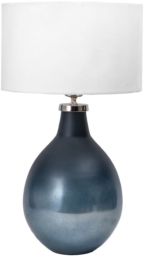 Glass Table Lamps Blue The World, Blue Glass Table Lamp Base Uk