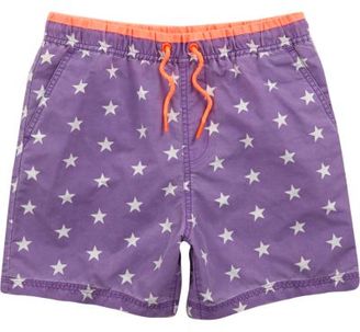 River Island Boys purple star print swim trunks