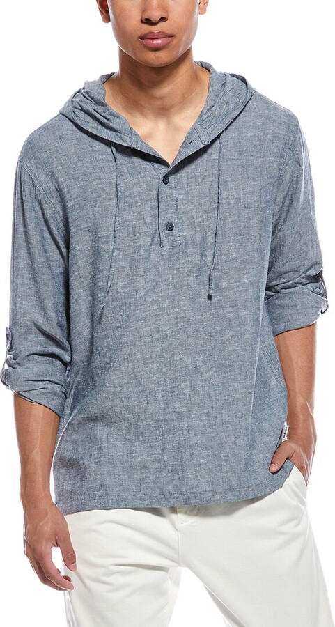 Mr.Swim Mr. Swim Linen-Blend Hoodie