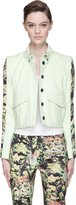 Thumbnail for your product : Kenzo Lime Green Cropped Formal Jacket