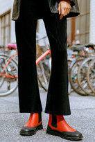 Thumbnail for your product : Urban Outfitters Cassidy Ribbed Velvet Kick Flare Pant
