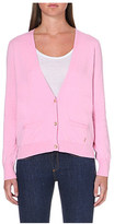Thumbnail for your product : Juicy Couture Chiffon-back knitted cardigan