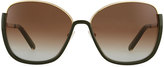 Thumbnail for your product : Chloé Universal Fit Danae Butterfly Sunglasses, Gold/Green
