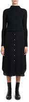 Thumbnail for your product : Theory Long-Sleeve Combo Sweater Dress