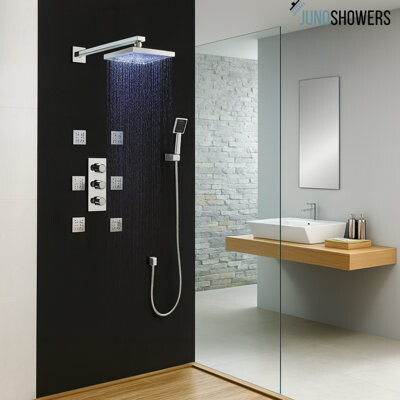 Juno Showers Polished chrome basin faucet with smooth lever and durable ceramic cartridge technology