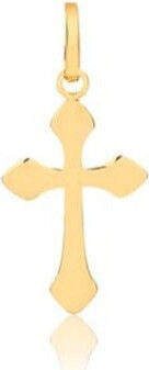 Solio Jewellery Gold / Yellow Mini Cross Pendant 18K Solid Gold