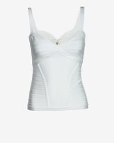 Thumbnail for your product : Herve Leger Bustier Bandage Top: White