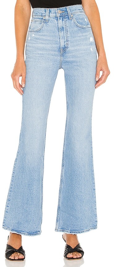 Light Wash High Rise Flare Jeans | ShopStyle